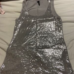 sequin tank top